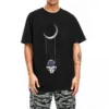 kf S99b0a1b50c3a4ad98a0d11c8f73e0c04N T shirt en coton imprim pour hommes astronome se balan ant sous la lune t shirts