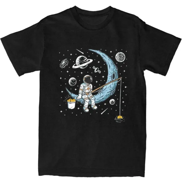 kf Sf0ed212ab1a34c6381af52415751e3e7I AstronsomFishing T shirt en coton manches courtes conomie d contract s conomie grande taille Crypto Moon