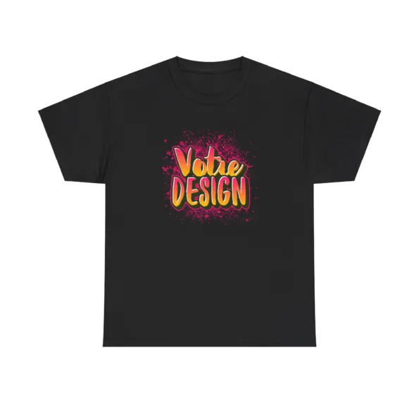 t shirt personnalise noir pas cher