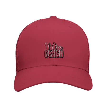 Casquette rouge trucker | Flexfit 6606 Cranberry