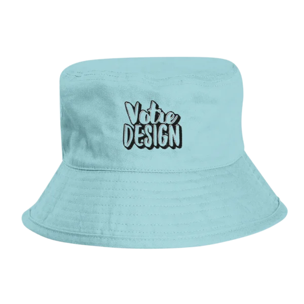 Bob brodé personnalisé en coton Bio junior | Beechfield B406B