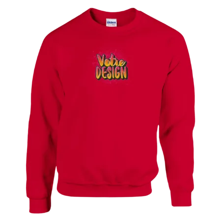 Sweat rouge personnalisable