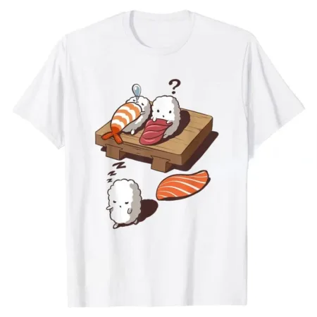 T-shirt Sushi original blanc