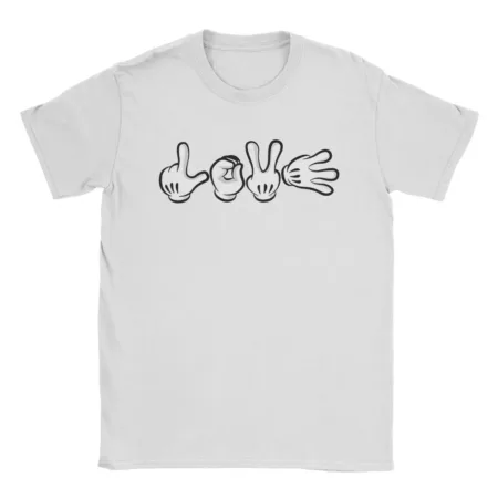 kf S54bc1b904e244b46a1f060a5feae325cM conomie d t Love Hands tureMouse pour hommes et femmes tee shirt de loisirs en