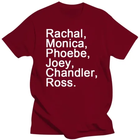 T-shirt Rachel Monica Phoebe bordeaux