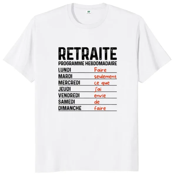 T-shirt Retraite humour