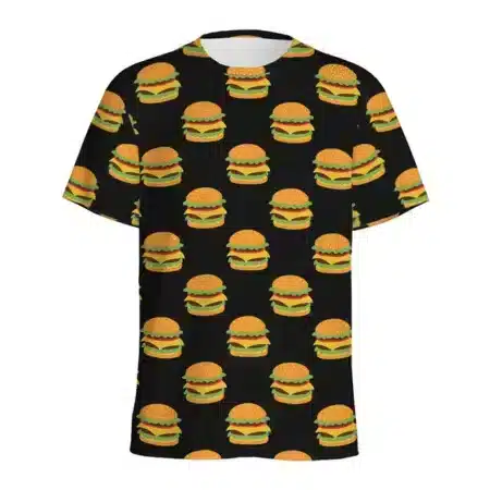 T-shirt Hamburger All Over