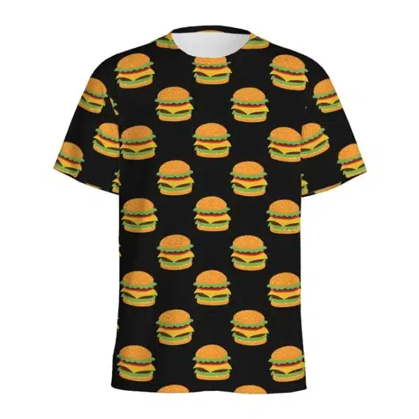 T-shirt Hamburger All Over