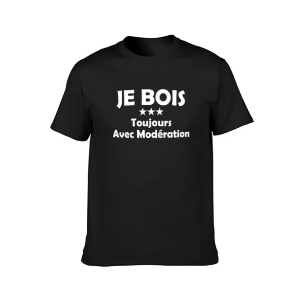 T-shirt Je bois toujours avec modération