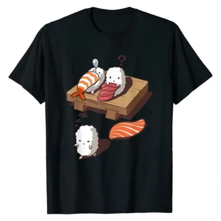 T-shirt Sushi original noir