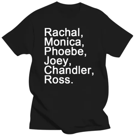 T-shirt Rachel Monica Phoebe noir