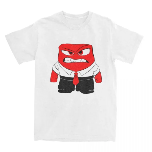 kf Sd7fee3c94bfb430cbc35817e1f1c1948R Anger Inside Out Crewneck T shirt pour hommes et femmes conomie 100 coton conomie manches courtes