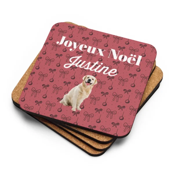 Dessous de verre personnalisé Noël