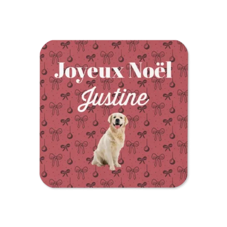 Dessous de verre personnalisé Noël