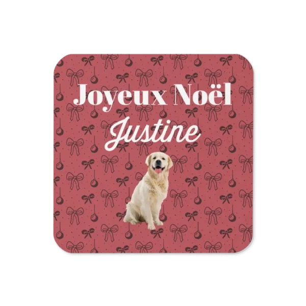 Dessous de verre personnalisé Noël