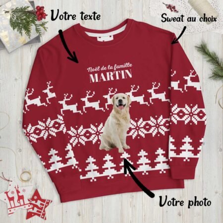 Sweat de Noël personnalisé