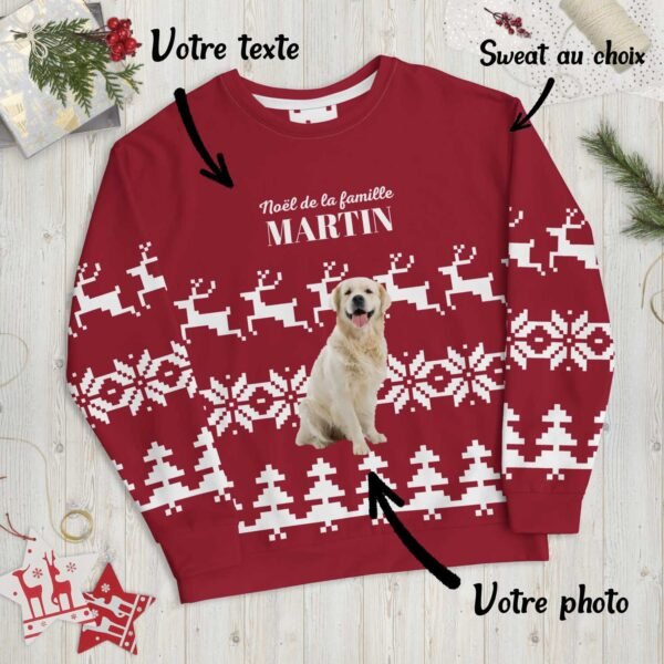Sweat de Noël personnalisé