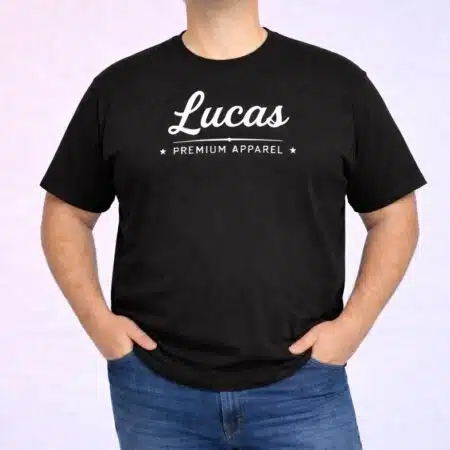t shirt personnalisé grande taille noir