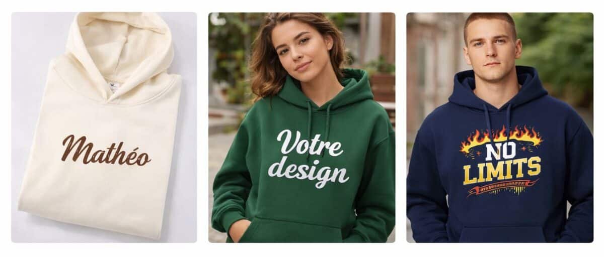sweat oversize personnalisé exemples