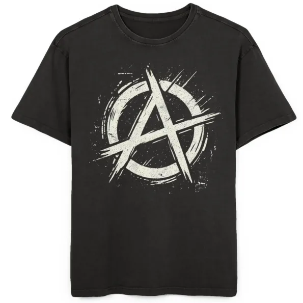 T-shirt oversize symbole anarchie oversize