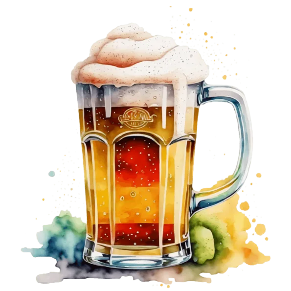 transfert thermocollant pinte de bière