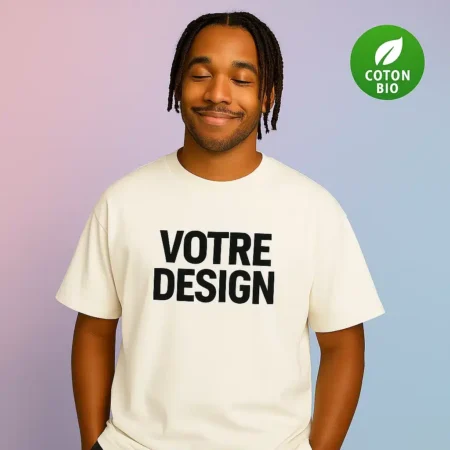 T-shirt personnalisé oversize bio Homme