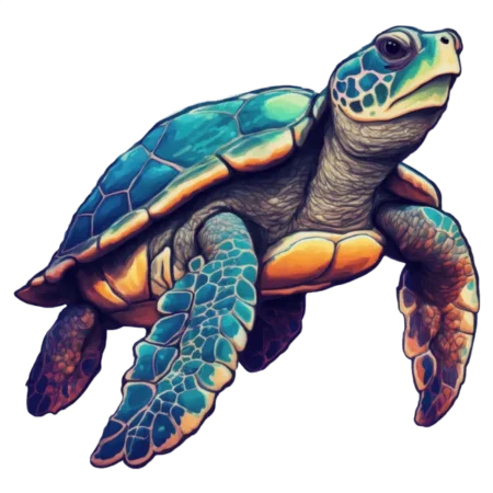 transfert Tortue aquarelle