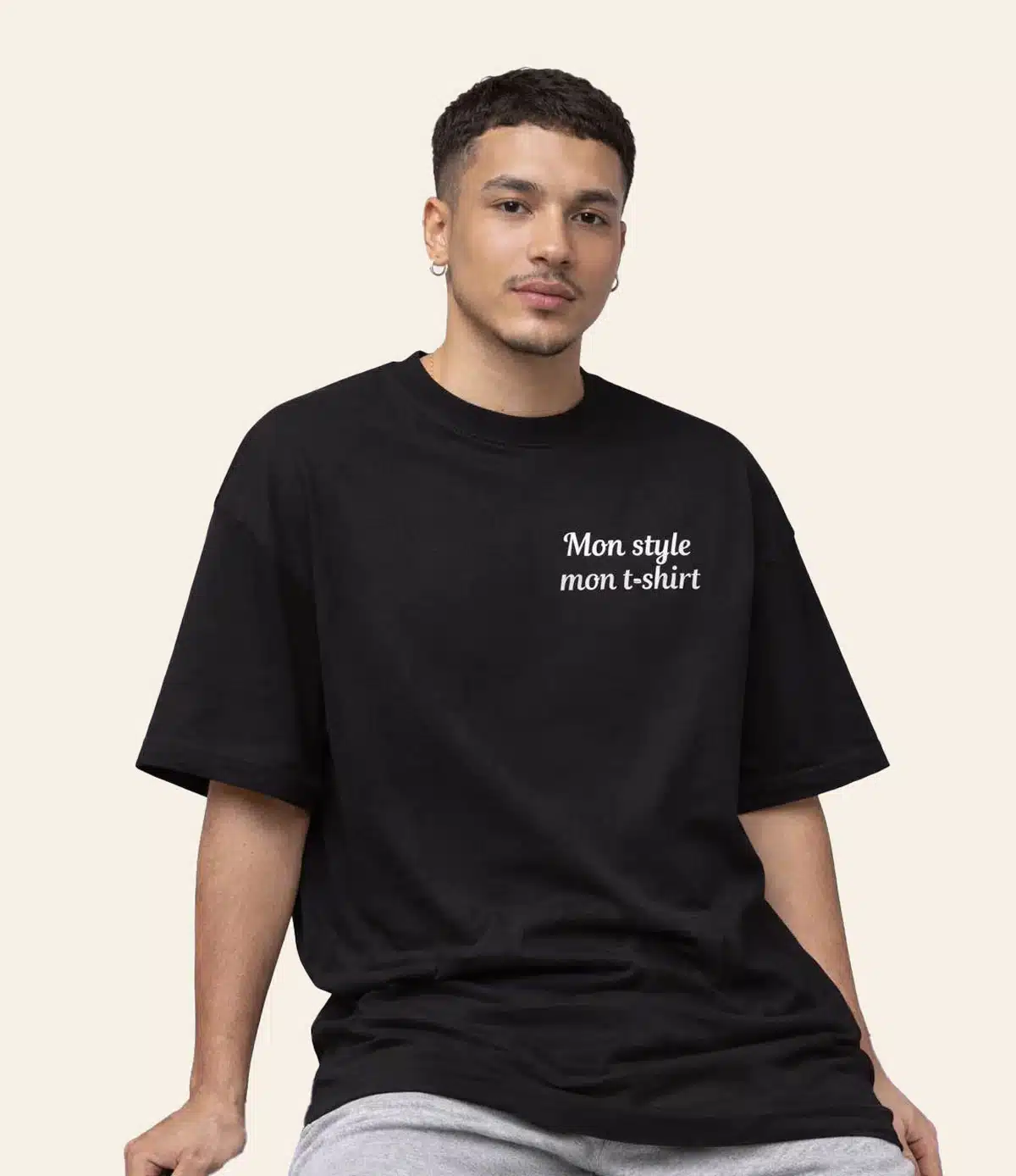 T-shirt personnalisé oversize épais unisexe