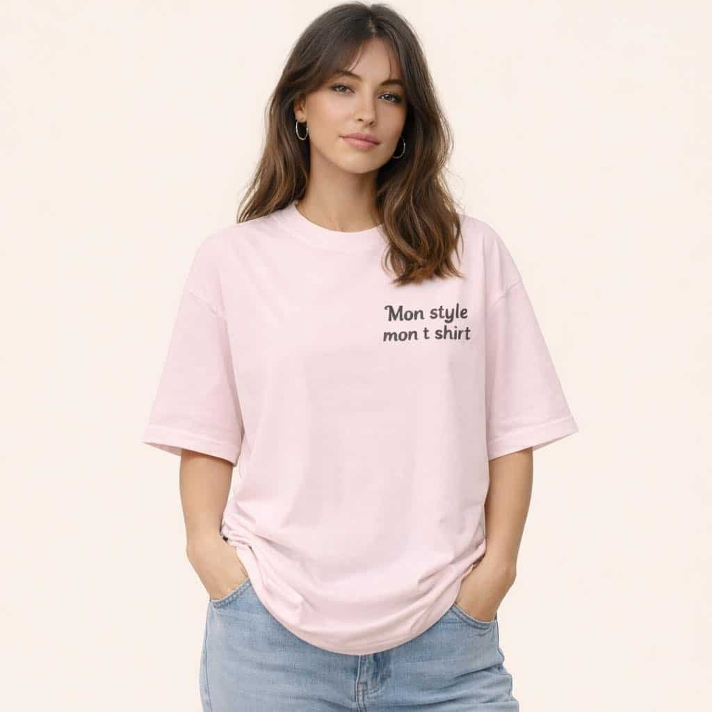t shirt oversize personnalisable rose t shirt oversize personnalisable rose