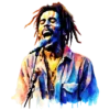 transfert textile bob marley