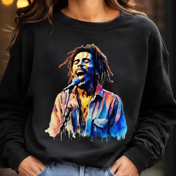 transfert textile bob marley