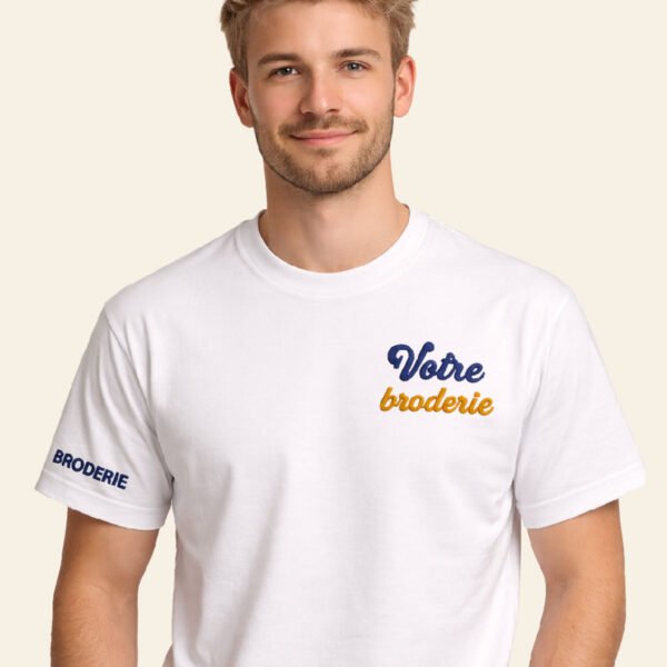 T-shirt-brodé-personnalisé-Homme