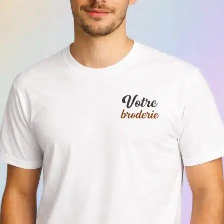 T-shirt personnalisé brodé Coton épais