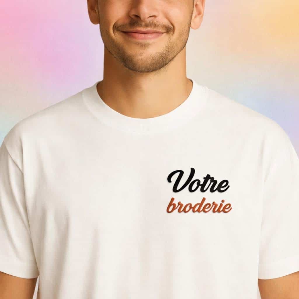 T-shirt personnalisé brodé T-shirt personnalisé brodé