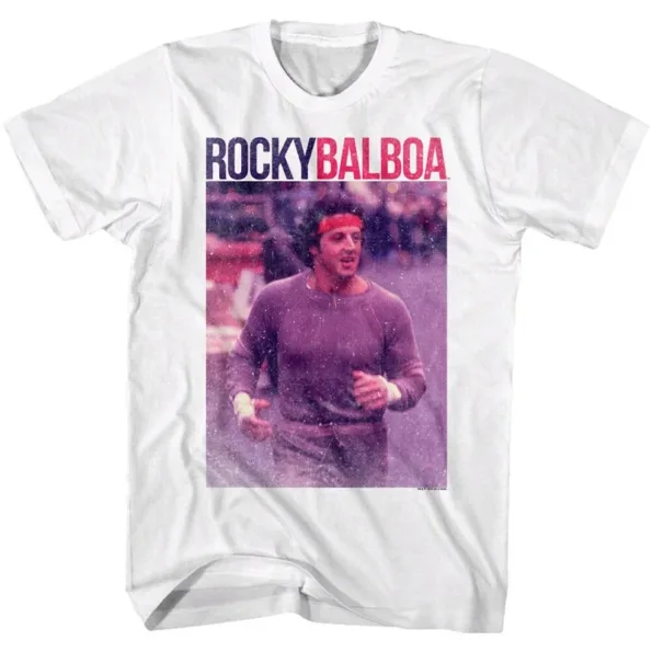 T-shirt Rocky Balboa Blanc – Film culte boxe vintage – Unisexe