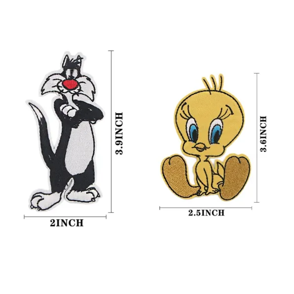 Patch brodé Titi et Grominet patch thermocollant