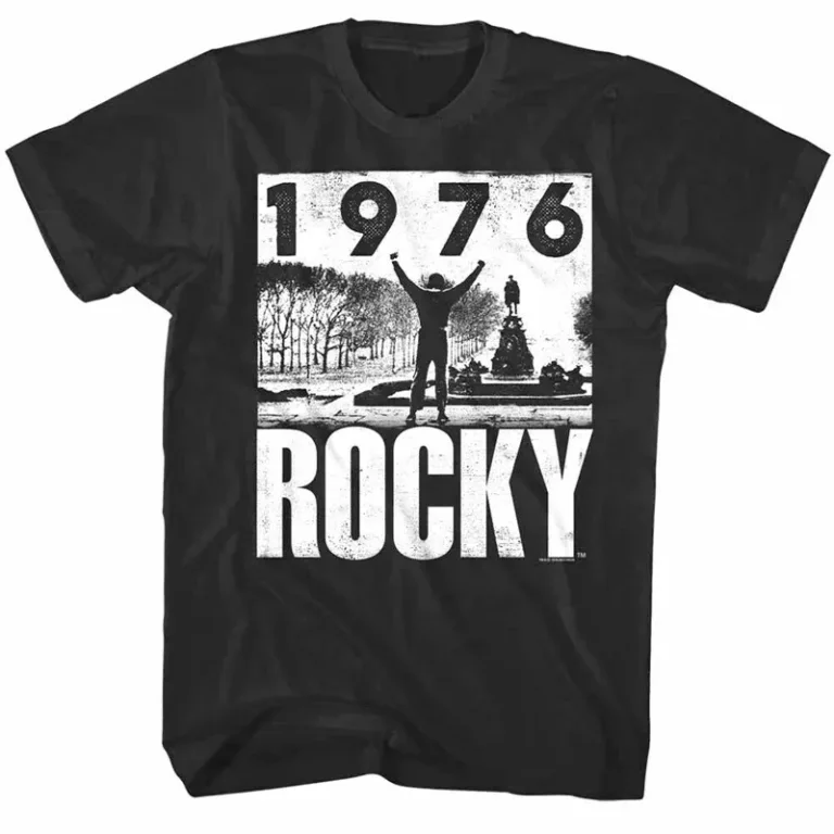 T-shirt Rocky Balboa Blanc – Film culte boxe vintage – Unisexe