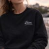 sweat brode personnalise coeur