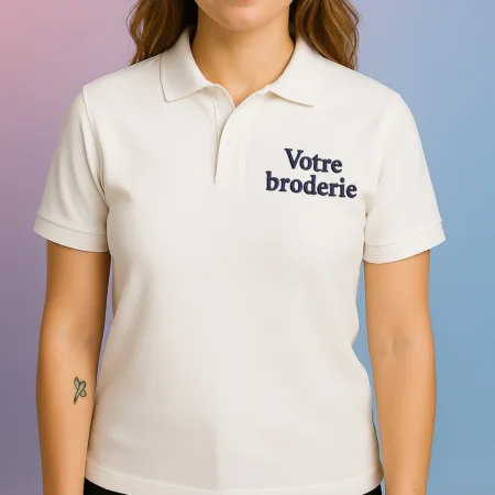 polo femme brodé personnalisé