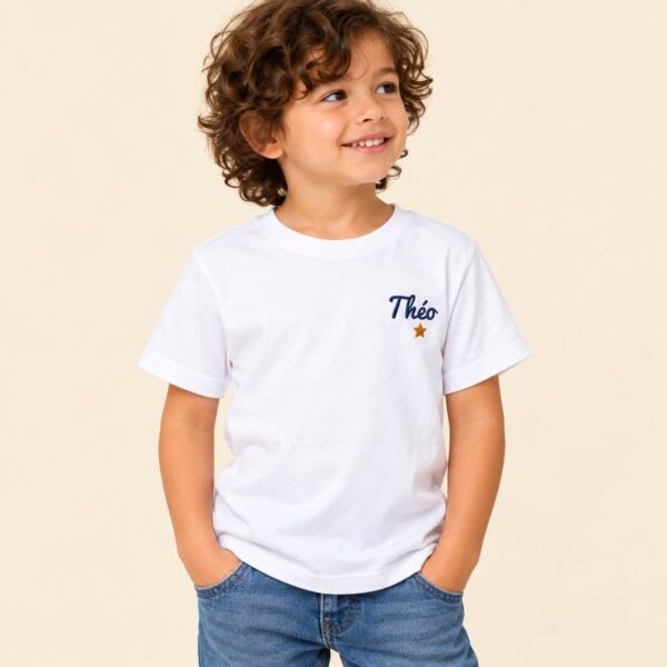 t-shirt bébé personnalisé brodé