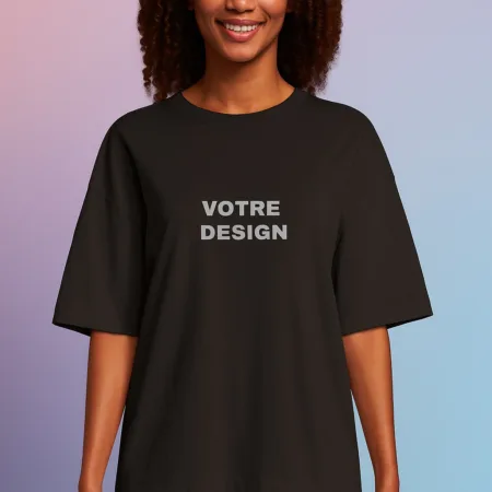 t-shirt personnalisé femme ample oversize
