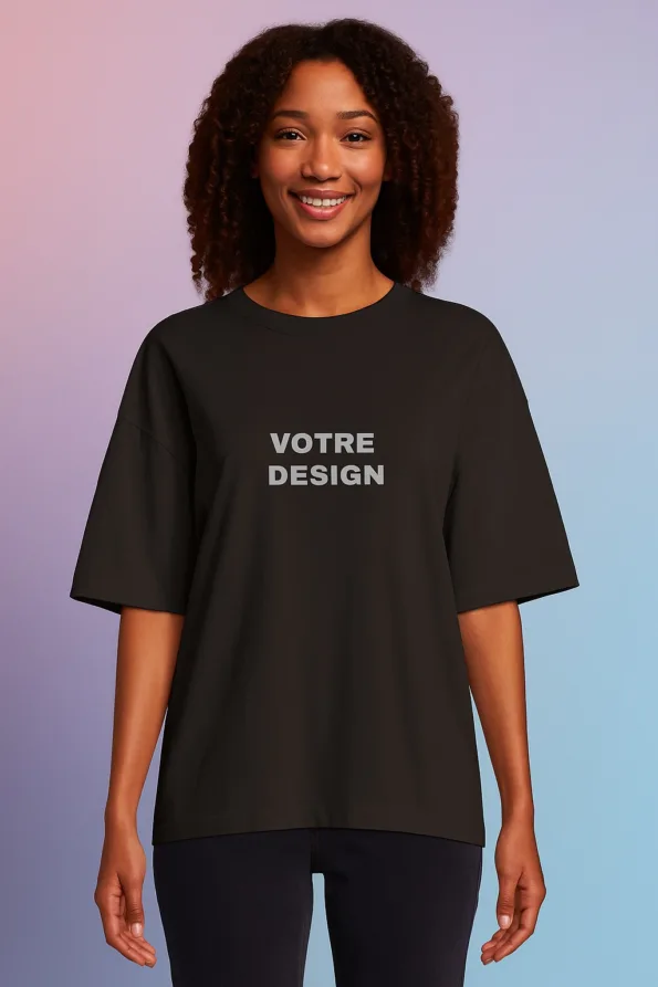 t-shirt personnalisé femme ample oversize