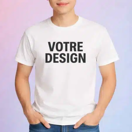 t-shirt personnalisé homme coton épais