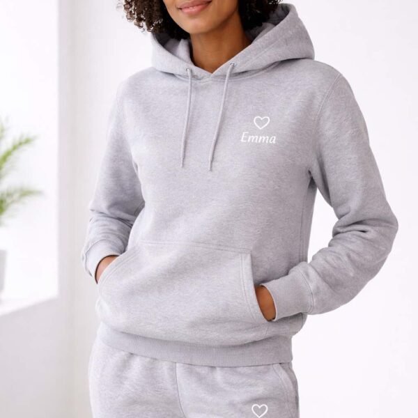 Ensemble jogging personnalisé unisexe gris
