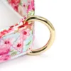 Ensemble collier et laisse pour chien personnalisé à fleurs