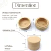 Boîte à dent de lait personnalisée en bois – Prénom gravé