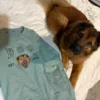 Sweat personnalisé brodé chien coton épais 300g