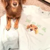Sweat personnalisé brodé chien coton épais 300g