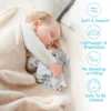 Doudou personnalisé lapin – Prénom brodé pour bébé