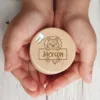 Boîte à dent de lait personnalisée en bois – Prénom gravé